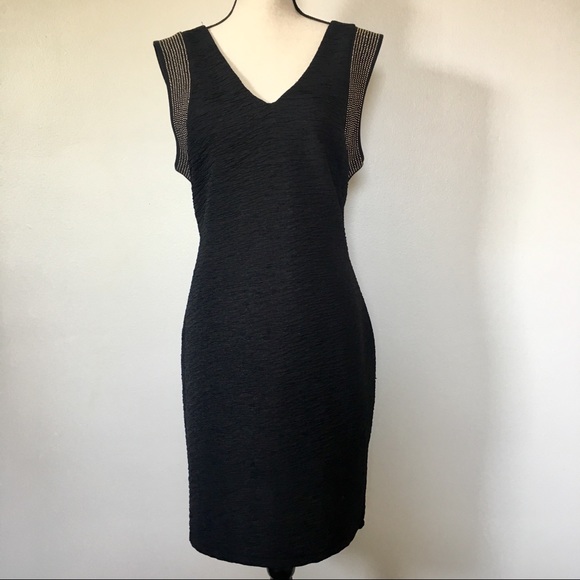 H&M Dresses & Skirts - Black Dress with Golden Details